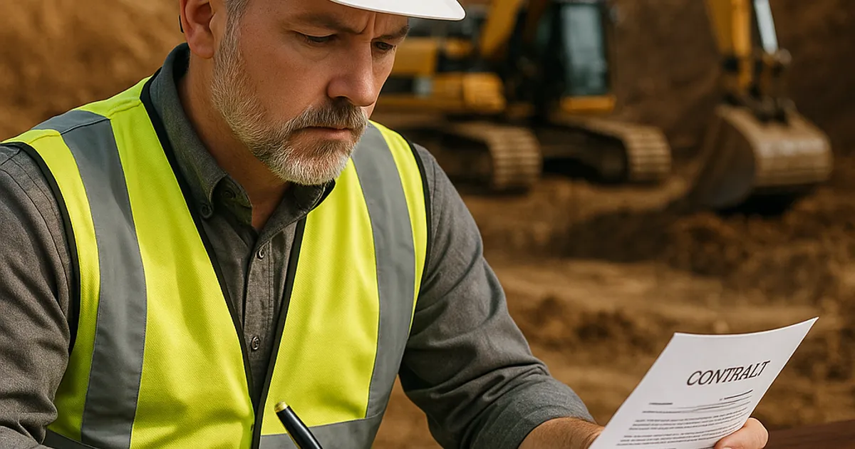 Contractual Wisdom: Navigating Contracts for Excavation Profit - DirtMatch blog hero image about earthwork and construction