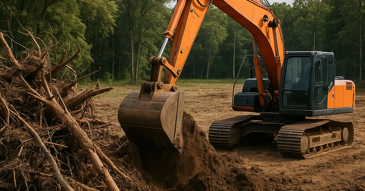 From Clutter to Clarity: Land Clearing & Dirt Removal - DirtMatch blog hero image about earthwork and construction