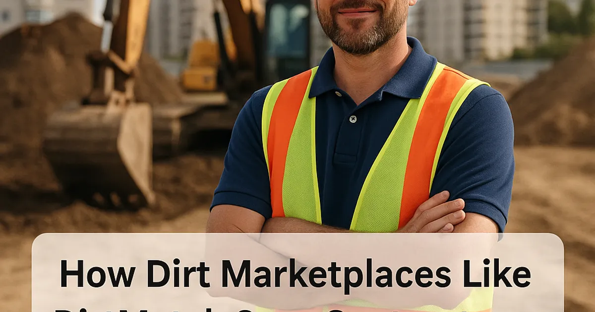 How Dirt Marketplaces Like DirtMatch Save Contractors Time, Money & Headaches - DirtMatch blog hero image about earthwork and construction
