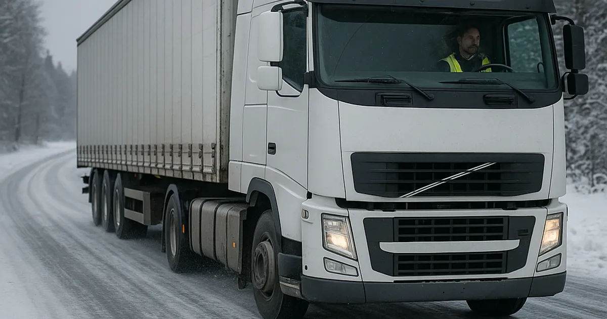 How To Operate Heavy Trucks On Icy Roads Safely - DirtMatch blog hero image about earthwork and construction