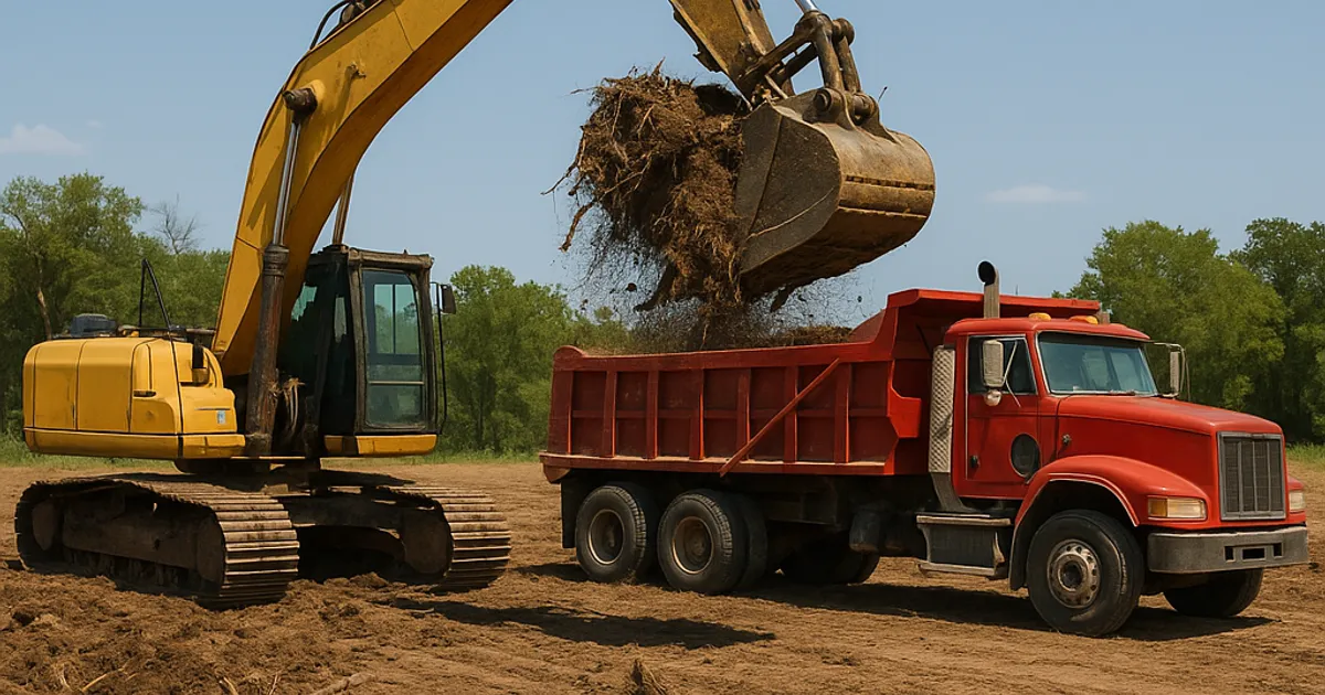 Land Clearing & Dirt Disposal in North Texas (2026) - DirtMatch blog hero image about earthwork and construction
