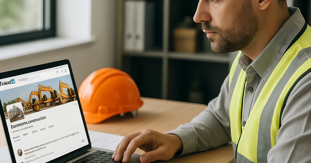 How to Use LinkedIn to Win More Earthwork Contracts - DirtMatch blog hero image about earthwork and construction